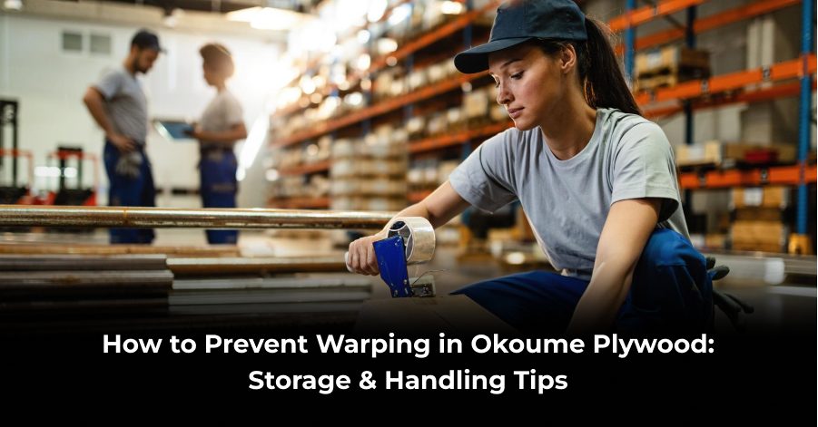 prevent warping in okoume plywood
