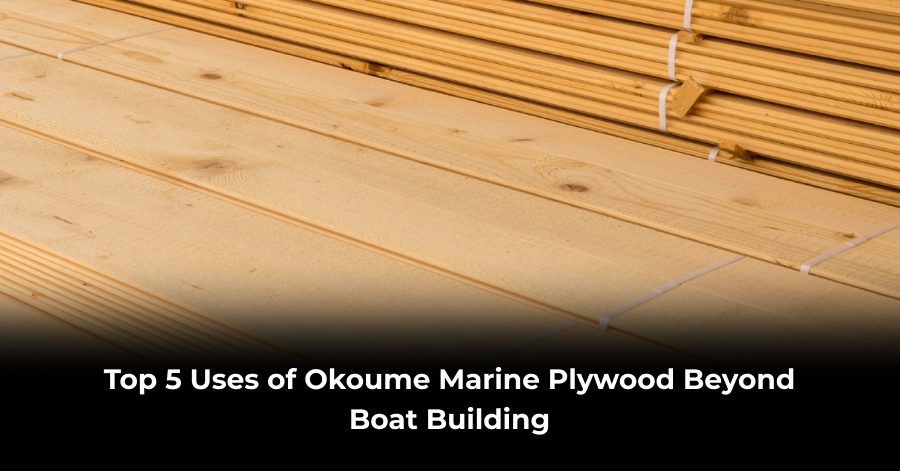 Okoume marine plywood used in furniture and interior design