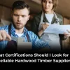 certifications for hardwood timber suppliers