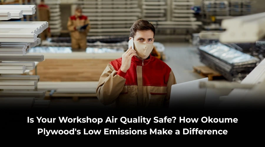 Okoume plywood low emissions