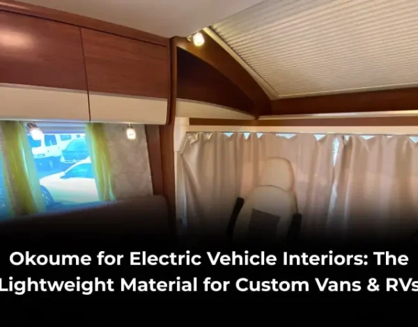 Okoume plywood for EV interiors