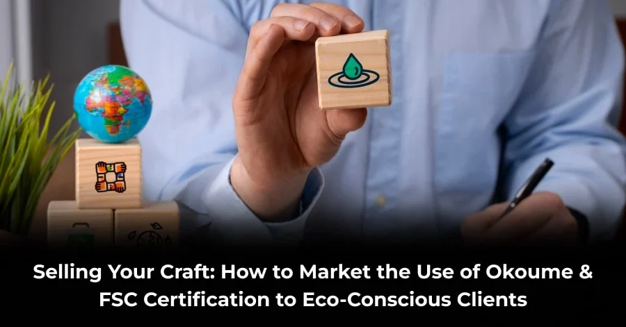 Selling Your Craft_ How to Market the Use of Okoume & FSC Certification to Eco-Conscious Clients-min (1) How to market Okoume Wood and FSC Certification to eco-conscious clients