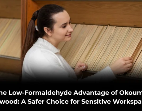 Low-formaldehyde Okoume Plywood