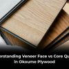 Veneer face vs core quality in okoume plywood