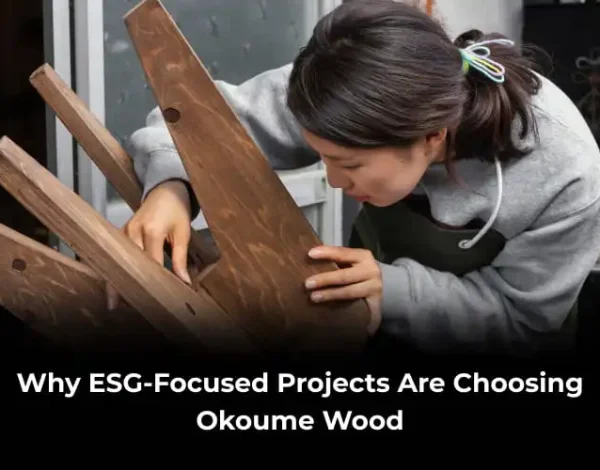 Okoume wood for ESG projects