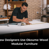 Okoume wood in modular furniture