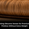 Okoume veneer plywood for lightweight premium finishes
