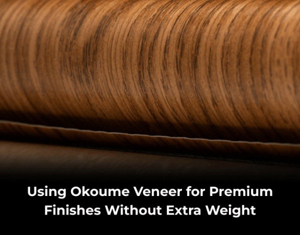 Okoume veneer plywood for lightweight premium finishes