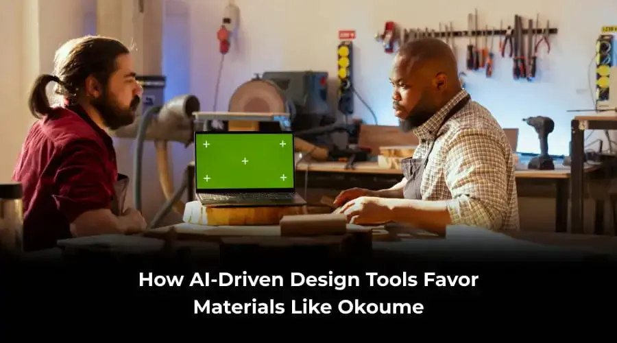 AI-driven design tools favor okoume timber