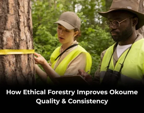 Ethical forestry okoume wood quality