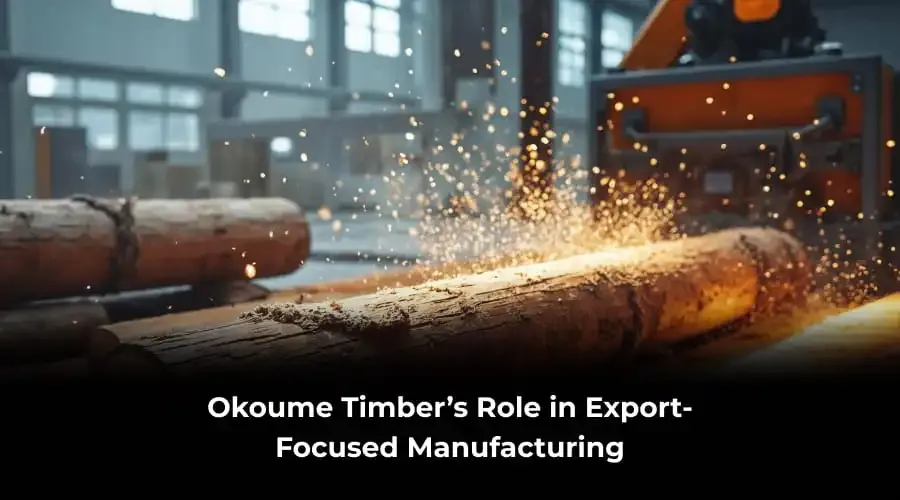 okoume timber in export manufacturing