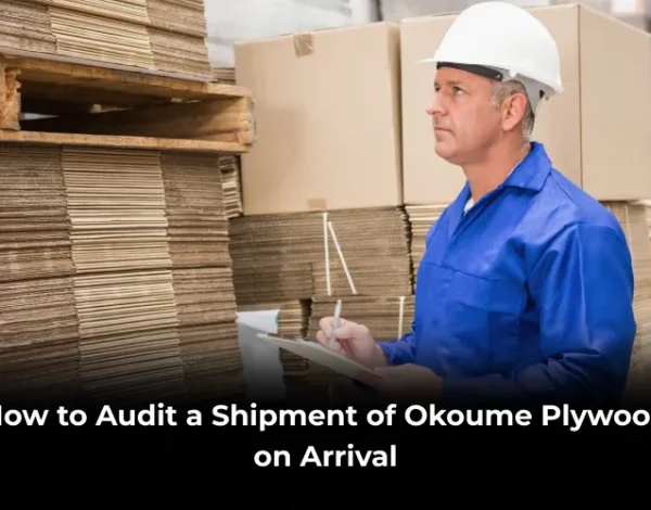 audit okoume plywood shipment