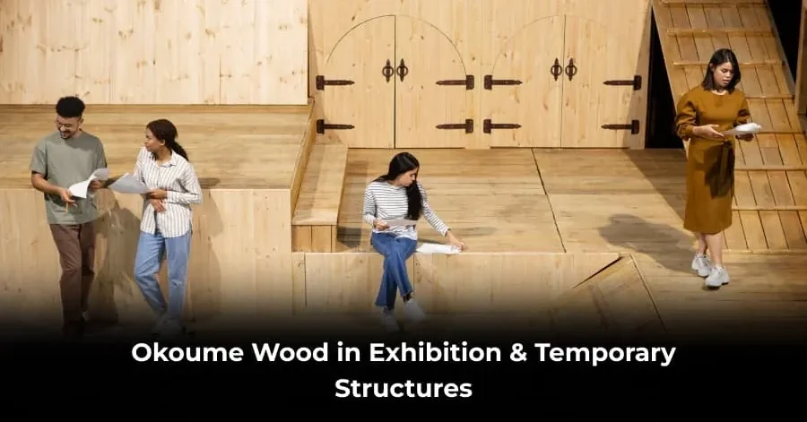 okoume wood for exhibition structures