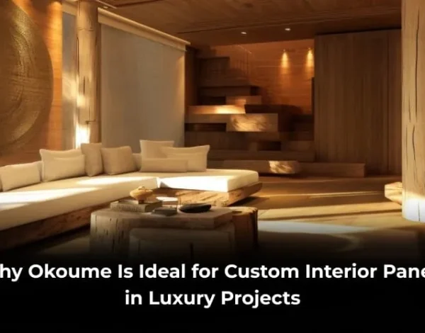 okoume wood for luxury interior panels