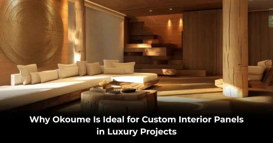 okoume wood for luxury interior panels