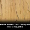 okoume veneer cracks during pressing
