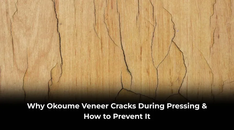 okoume veneer cracks during pressing