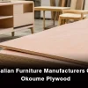Okoume plywood used by Italian furniture manufacturers for premium cabinets, wardrobes, and modern furniture.