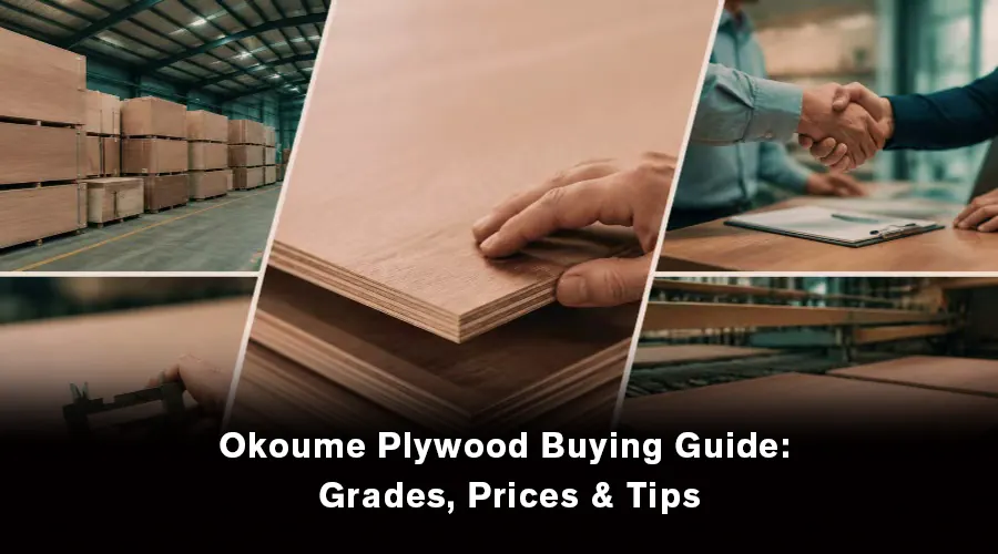 Okoume plywood buying guide showing high quality plywood sheets for buyers