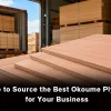 High-quality Okoume plywood sourced for furniture, construction, marine, and other business applications.
