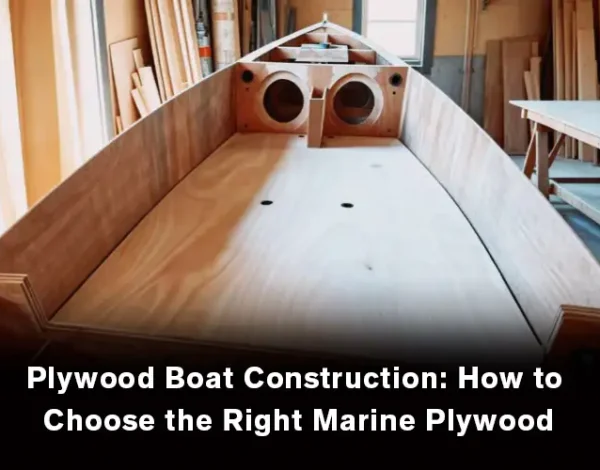 Plywood boat construction using marine plywood